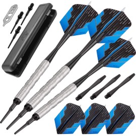 Fat Cat Bulletz 90% Tungsten Soft Tip Darts with Storage/Travel Case, 18 Grams