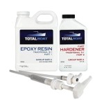 TotalBoat 5:1 Epoxy Resin Kit (Quart, Fast Hardener), Marine Grade Epoxy for Fiberglass and Wood Boat Building and Repair