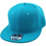 KNW-2364 AQU (7 1/4) The Real Original Fitted Flat-Bill Hats True-Fit, 9 Sizes & 20 Colors