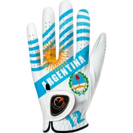 easyglove Flag_Argentina Mens Golf Glove (White), Medium/Large, Worn on Left Hand