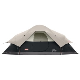 Coleman 8-Person Tent for Camping Red Canyon Car Camping Tent, Black