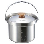 Captain Stag UH-4001 3-Layer Steel Stepped Rice Cooker, 5 Cups