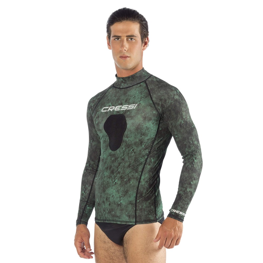 Cressi Hunter Rash Guard, camo green, M