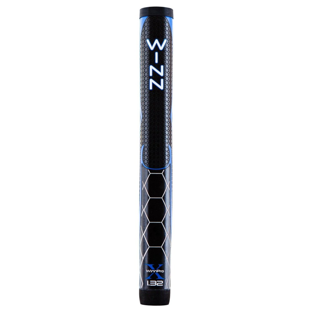 Winn Pro X Putter Grips, 1.32-Inch, Black/Blue