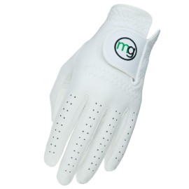 MG Golf Glove Mens Left (RH Golfer) DynaGrip All-Cabretta Leather (Medium Cadet Size)