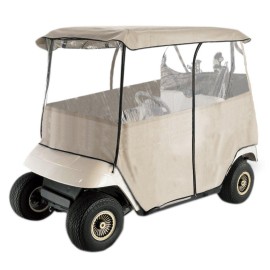 Deluxe 2-Person Golf Cart Cover Storage Driving Enclosure Fit EZ Go, Club Car, Yamaha Cart