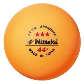 Nittaku NB-1010 Table Tennis Balls, Official Ball, Large Ball, 44 Pro, 3 Stars, Pack of 3