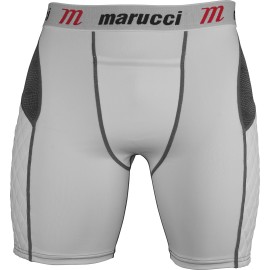 Marucci Adult Elite Padded Slider Shorts, Large, White