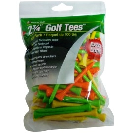 JEF World of Golf Tee (Pack of 100), 2 3/4-Inch, Fluorescent