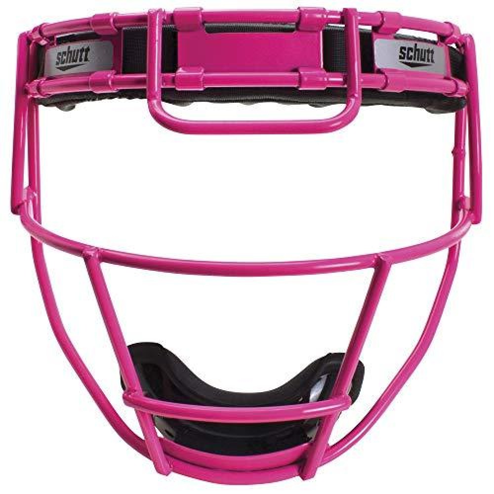 Schutt Fielders Guard Softball Face Mask for Fast Pitch Softball, Neon Pink, Youth