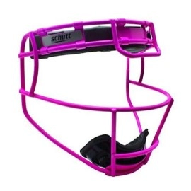 Schutt Fielders Guard Softball Face Mask for Fast Pitch Softball, Neon Pink, Youth