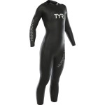 TYR Women's Hurricane Wetsuit Category 1, Black/White, X-Small