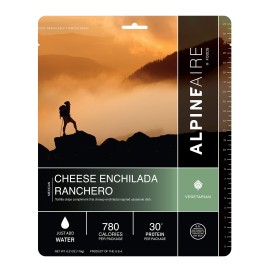 AlpineAire Cheese Enchilada Ranchero Freeze-Dried/Dehydrated Entr?e Meal Pouch, Just-add-Water, 2-Servings per Pouch, 15g of Protein per Serving