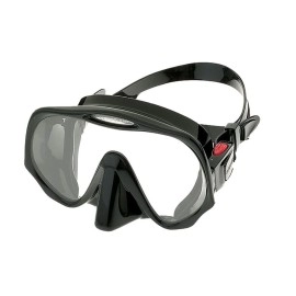Atomic Aquatics Frameless Mask for Scuba Diving and Snorkeling, Black, Standard Fit