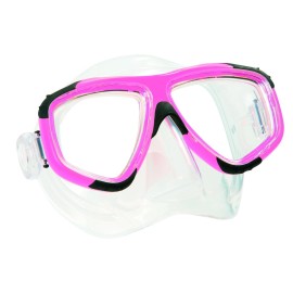 OceanPro Europa Sport Scuba and Snorkeling Mask, Pink/Clear