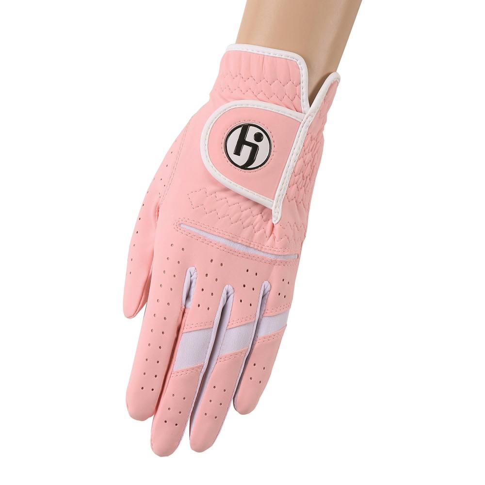 HJ Glove Womens Gripper II Golf Glove, Left Hand, Small, Cotton Candy