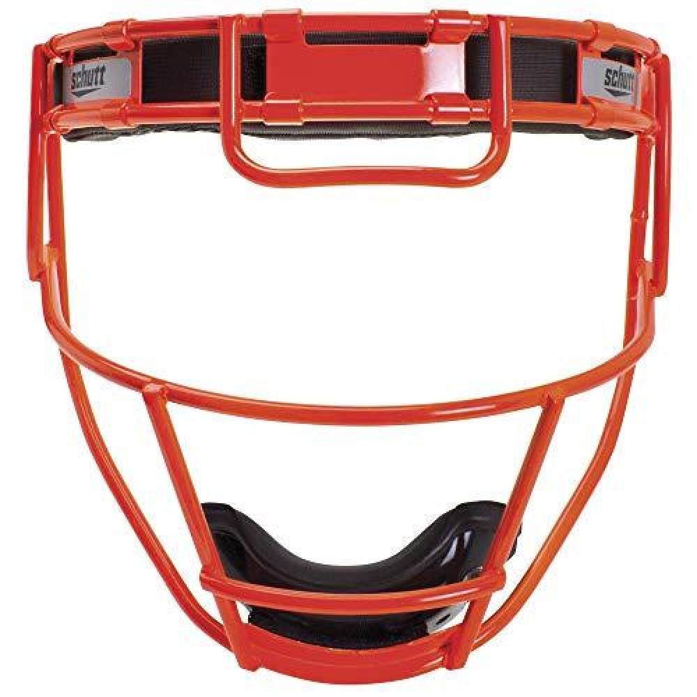 Schutt Fielders Guard Softball Face Mask for Fast Pitch Softball, Neon Orange, Youth