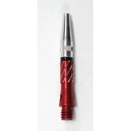 US Darts - Red Super Spin Engraved Aluminum Dart Shafts #1-2 Sets (2BA Ex-Short) + Orings