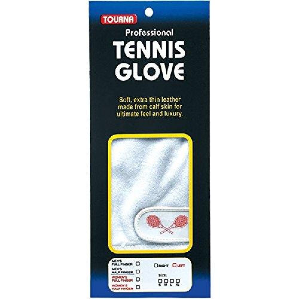 Tourna Tennis Glove Ladies Full Right-Size-M-2Pack