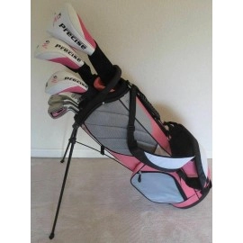 Womens Golf Set Ladies Clubs Right Handed Complete Driver, Wood, Hybrid, Irons, Putter, Stand Bag
