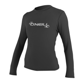O'Neill Women's Basic Skins Upf 50+ Long Sleeve Sun Shirt, Deep Teal, Medium