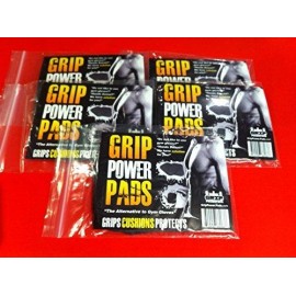 Grip Power Pads Original Lifting Grips The Alternative to Gym Workout Gloves Comfortable & Light Weight Grip Pad for Men & Women That Want to Eliminate Sweaty Hands Extra Thick Padding (5 Pack)