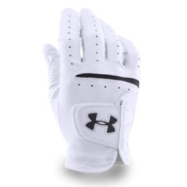 Under Armour Mens Strikeskin Tour Golf Gloves , White (100)/Black , Right Hand X-Large