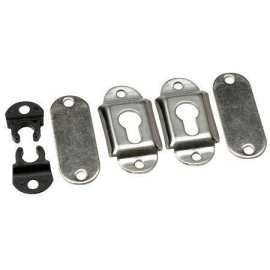 SeaLux Stainless Steel Surface Mounting Sockets/Brackets for Removable Folding Transom Ladders/Pontoon/Gunwale Mount Ladders