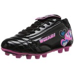 Vizari girls Retro Hearts Fg Soccer Shoe Sneaker, BlackPinkBlue, 95 M US Toddler