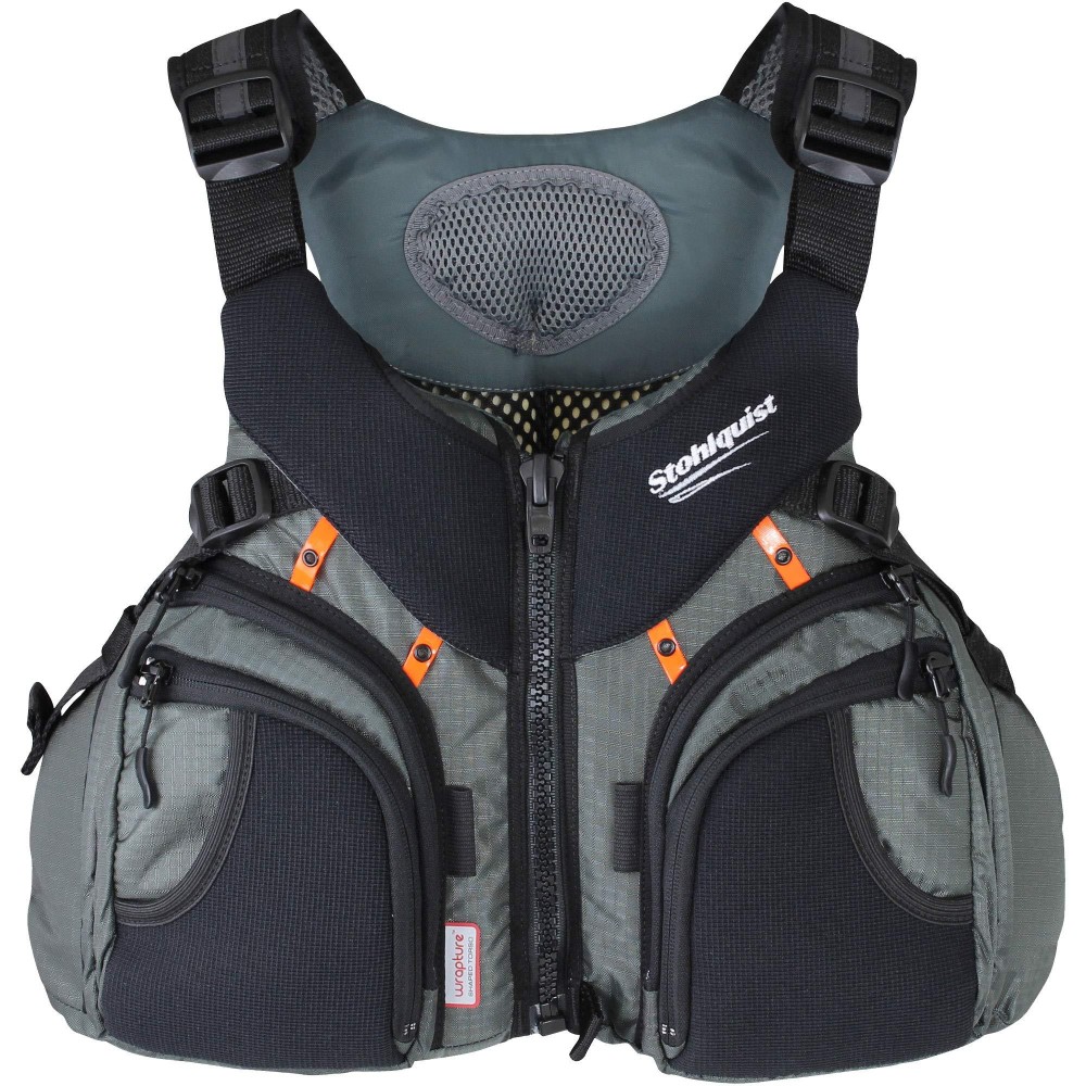 Stohlquist Keeper Fishing Lifejacket (PFD)-Gray-M