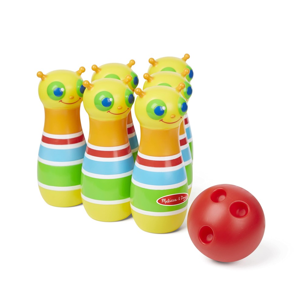 Melissa & Doug Sunny Patch Giddy Buggy Bowling Action Game - 6 Bug Pins, 1 Plastic Ball