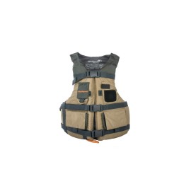 Stohlquist Spinner Youth Fishing Lifejacket (PFD)-Khaki-Y L/A XS