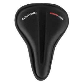 Schwinn Comfort Bike Sport Seat Cover, Memory Foam Padding, Fits Traditional Road and Mountain Bikes