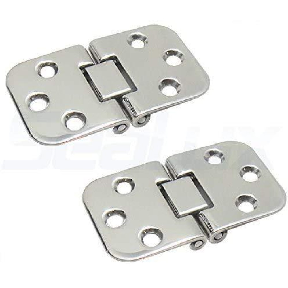 SeaLux Marine 316 Stainless Steel 180 Degree Flush Mount Hatch Hinge 2-3/4