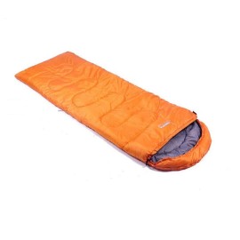 Kagogo Comfort Lightweight Portable Sleeping Bag, Easy to Compress, Envelope Sleeping Bags with Carry Bag (Orange)