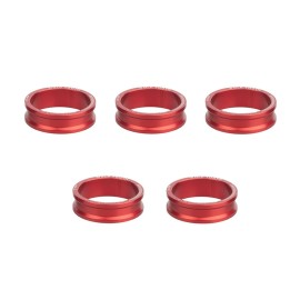 Wolf Tooth Components Precision Headset Spacer - 5-Pack Red, 10Mm