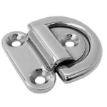 Marine Grade Stainless Steel Folding Pad Eye 11/32