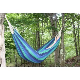 Ledmark Ind. Trekmate Breathable Cotton Fabric Canvas Single Person Brazilian Hammock,for Camping, Outdoors Gear, Backpack, Hiking, Hunting,Backyard