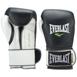 Everlast PowerLock Pro Training Gloves 12oz blk/Wht PowerLock Pro Training Gloves, Black/White
