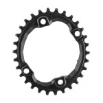 absoluteBLACK Shimano Oval Traction Chainring Black/96 Bcd (M8000 Xt), 32T