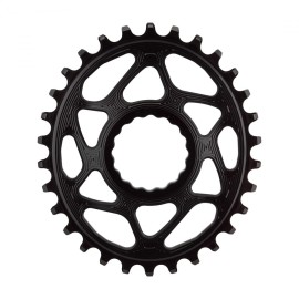 absoluteBLACK Race Face Oval Cinch Direct Mount Traction Chainring Black, 34T