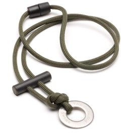 The Friendly Swede Paracord Fire Starter Survival Necklace - Ferro Rod Flint and Steel Necklace (Dark Blue)