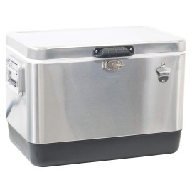 Rio Gear 54 Quart Steel Portable Cooler with Bottle Opener