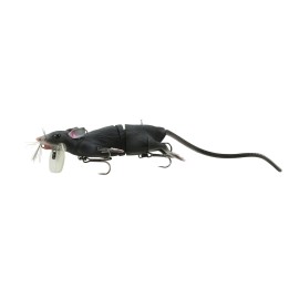 Savage Gear R-300-BL 3D Rat Bait Black, 11 3/4