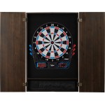 Viper by GLD Products Metropolitan Solid Wood Cabinet & Electronic Dartboard Ready-to-Play Bundle: Standard Set (777 Dartboard), Espresso Finish