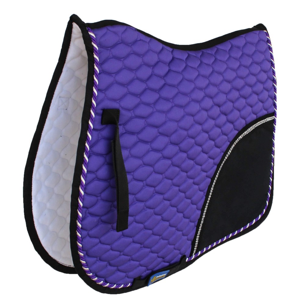 Professional Equine Horse Quilted All Purpose English Saddle PAD Tack Trail Riding Purple 72F05