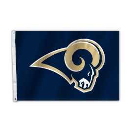 Fremont Die NFL Los Angeles Rams All-Pro Flag with Grommets, 2' x 3', Team Colors