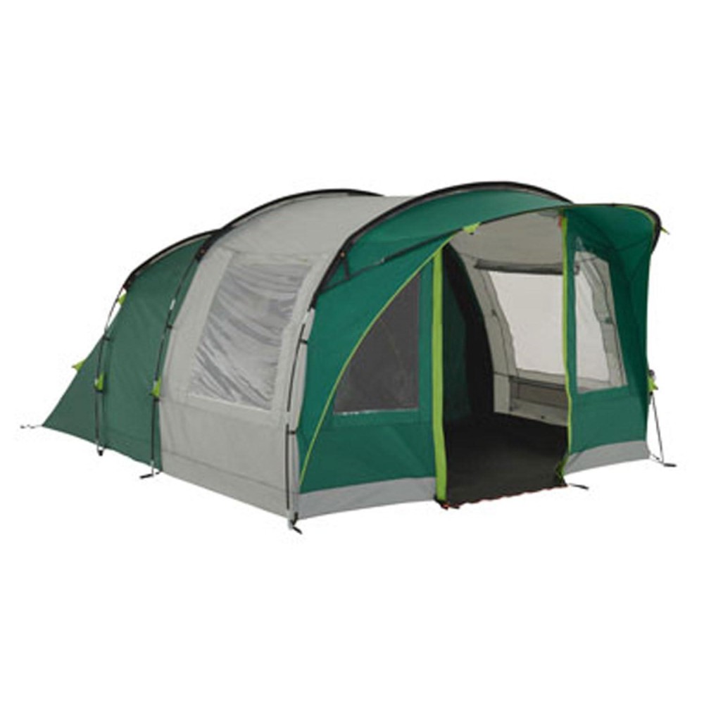 Coleman Rocky Mountain 5 Plus Family Tent, Blocks up to 99 Percent of Daylight, 5 Man 2 Bedroom Family Tent, 100 Percent Waterproof Camping Tent for 5 Person, Also Ideal to Camp in The Garden