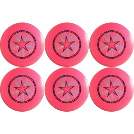 Discraft Ultra-Star 175g Ultimate Frisbee Sport Disc (6 Pack) Pink