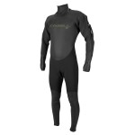 O'Neill Men's Fluid 3mm Neoprene Drysuit, Black/Graphite, X-Large